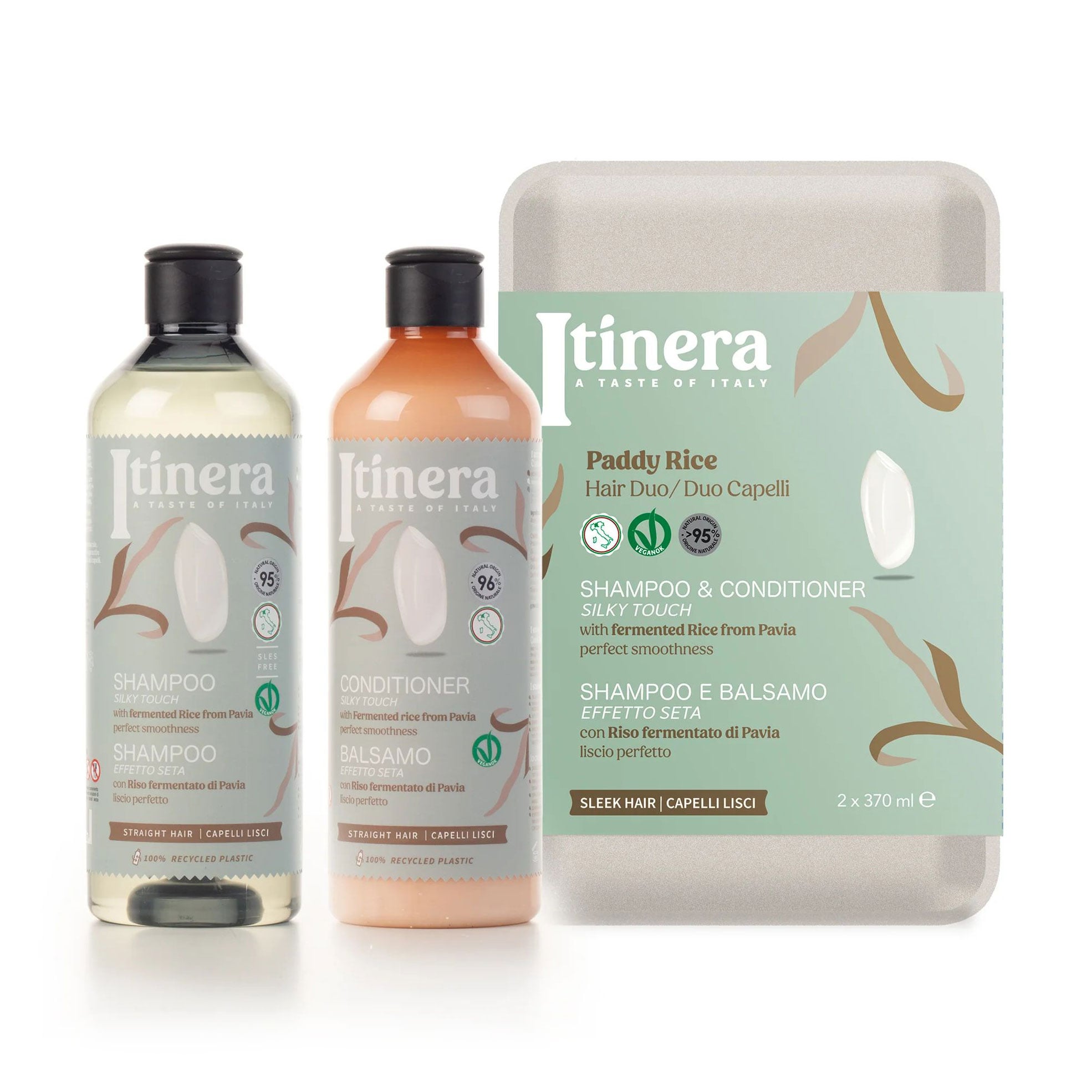 Набір для волосся Itinera Paddy Rice Kit (шампунь, 370 мл + кондиціонер, 370 мл)